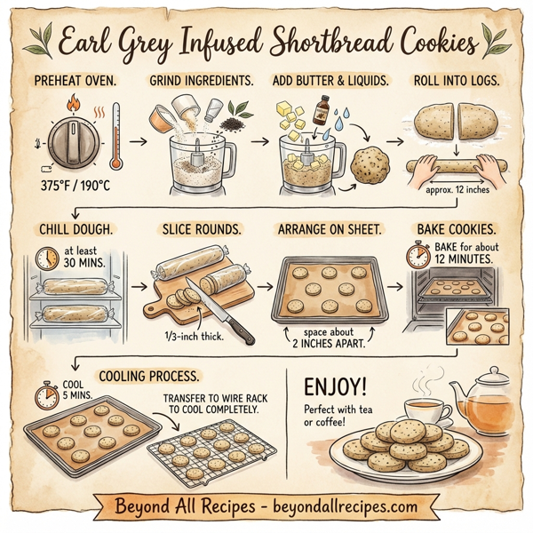 Earl Grey Infused Shortbread Cookies instructions
