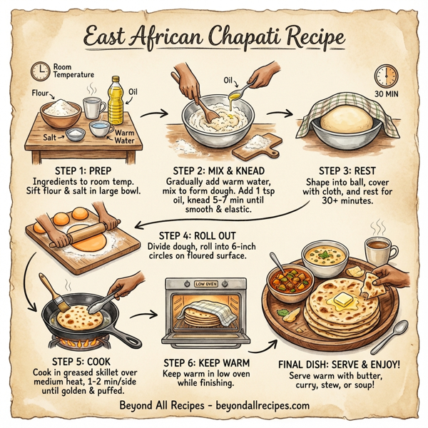 East African Chapati instructions