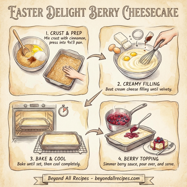 Easter Delight Berry Cheesecake instructions