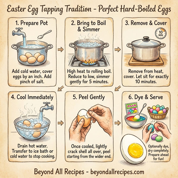 Easter Egg Tapping Tradition - Perfect Hard-Boiled Eggs instructions