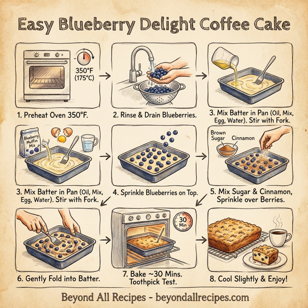 Easy Blueberry Delight Coffee Cake instructions