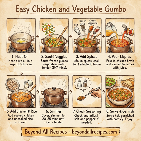 Easy Chicken and Vegetable Gumbo instructions