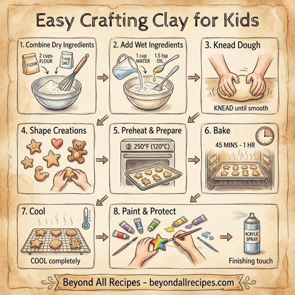 Easy Crafting Clay for Kids instructions