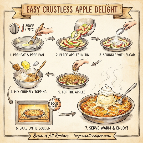 Easy Crustless Apple Delight instructions