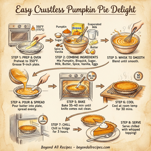 Easy Crustless Pumpkin Pie Delight instructions