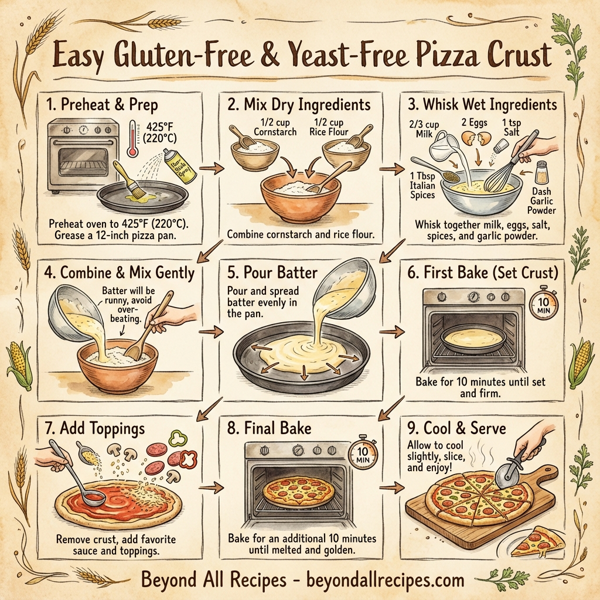 Easy Gluten-Free & Yeast-Free Pizza Crust instructions