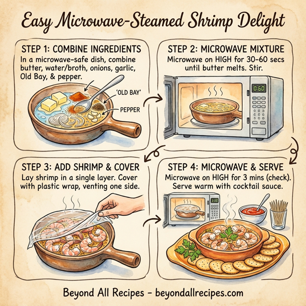 Easy Microwave-Steamed Shrimp Delight instructions