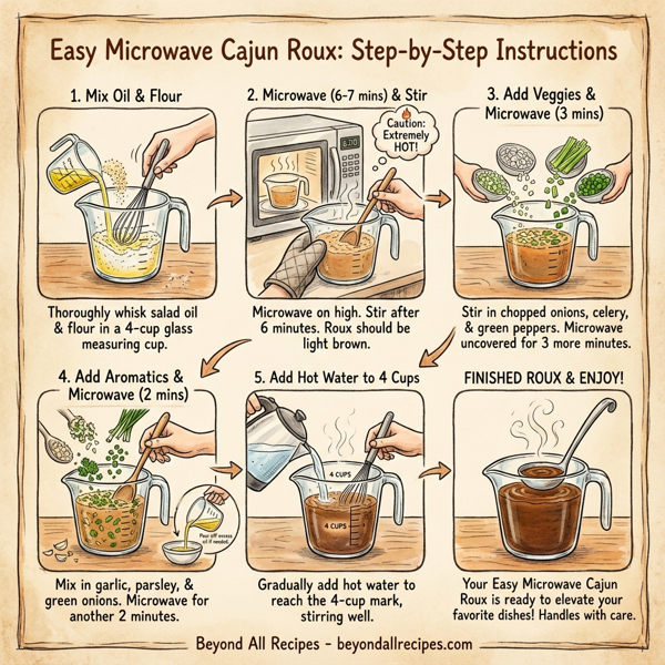 Easy Microwave Cajun Roux instructions