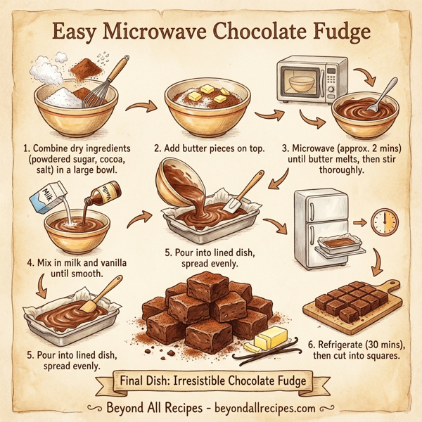 Easy Microwave Chocolate Fudge instructions