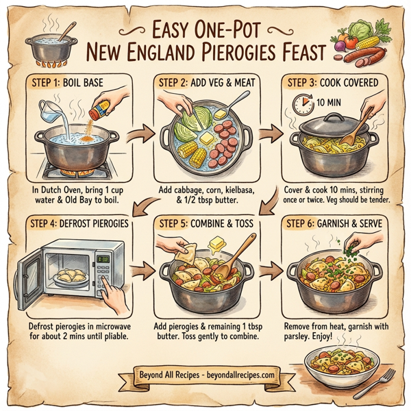 Easy One-Pot New England Pierogies Feast instructions