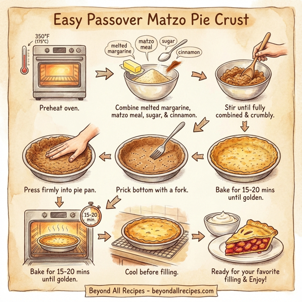 Easy Passover Matzo Pie Crust instructions