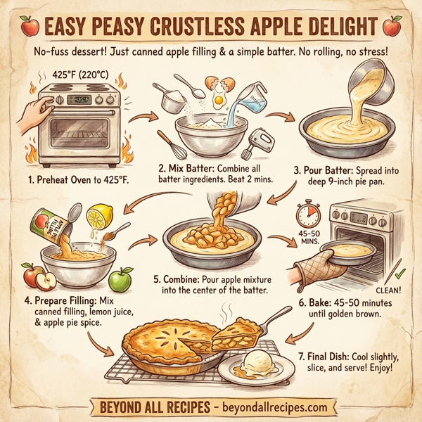 Easy Peasy Crustless Apple Delight instructions