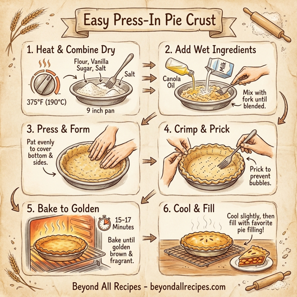 Easy Press-In Pie Crust instructions