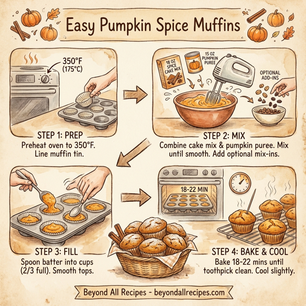 Easy Pumpkin Spice Muffins instructions