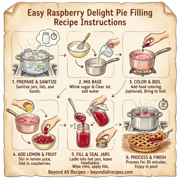 Easy Raspberry Delight Pie Filling instructions