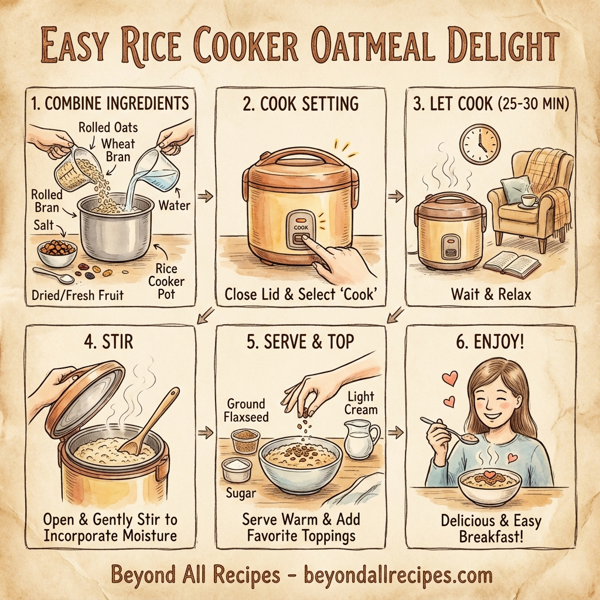Easy Rice Cooker Oatmeal Delight instructions