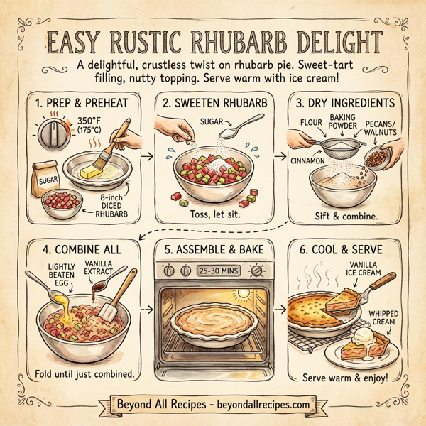 Easy Rustic Rhubarb Delight instructions