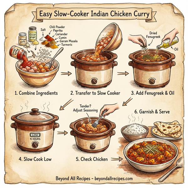 Easy Slow-Cooker Indian Chicken Curry instructions