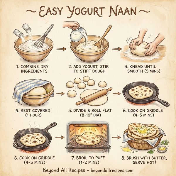 Easy Yogurt Naan instructions