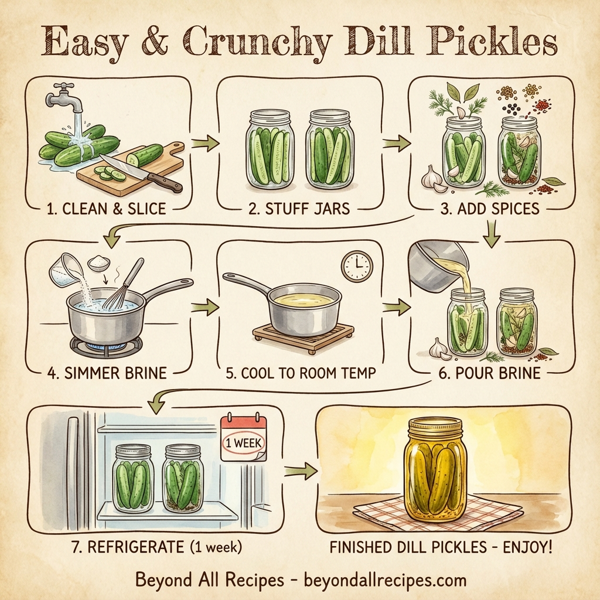 Easy & Crunchy Dill Pickles instructions