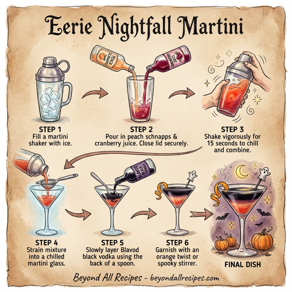 Eerie Nightfall Martini instructions