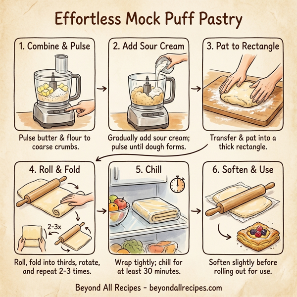 Effortless Mock Puff Pastry instructions