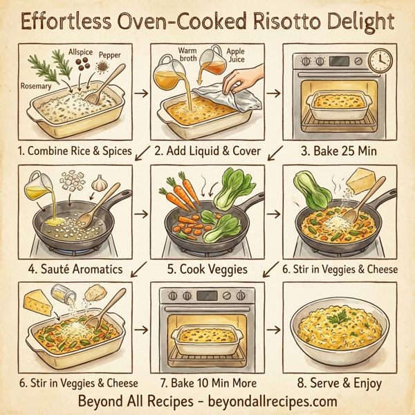 Effortless Oven-Cooked Risotto Delight instructions
