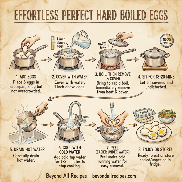 Effortless Perfect Hard Boiled Eggs instructions