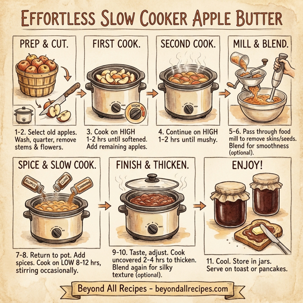 Effortless Slow Cooker Apple Butter instructions