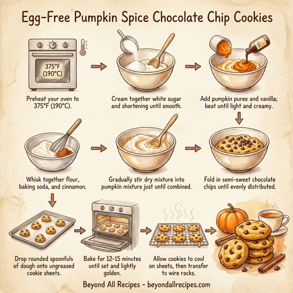 Egg-Free Pumpkin Spice Chocolate Chip Cookies instructions