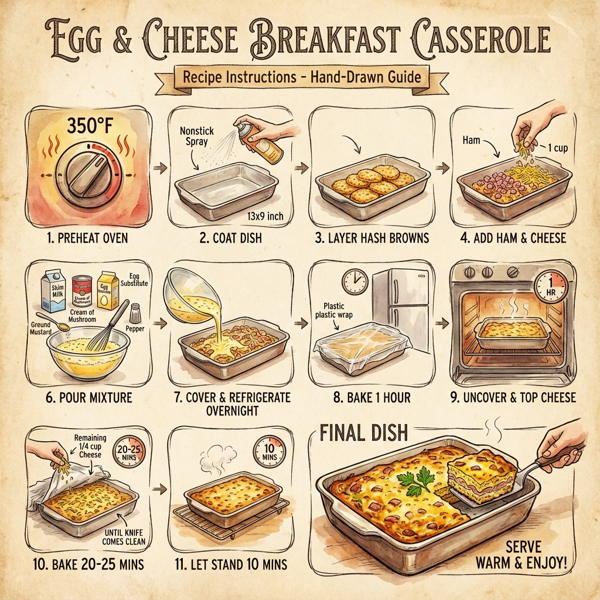 Egg & Cheese Breakfast Casserole instructions
