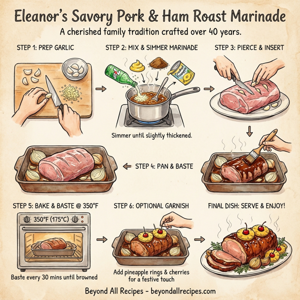Eleanor's Savory Pork & Ham Roast Marinade instructions