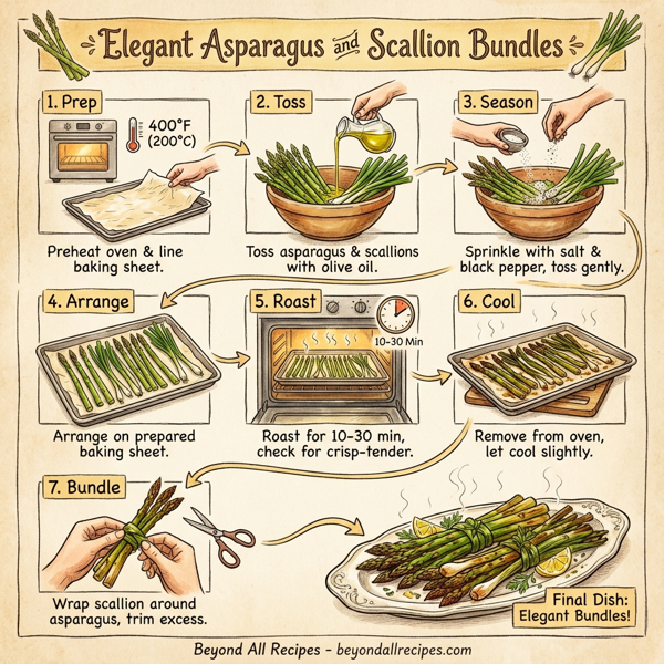Elegant Asparagus and Scallion Bundles instructions