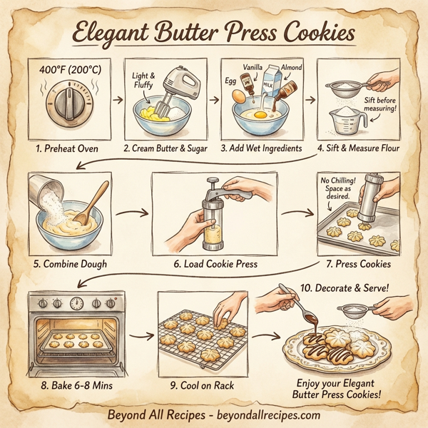 Elegant Butter Press Cookies instructions
