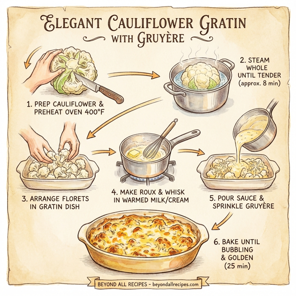 Elegant Cauliflower Gratin with Gruyère instructions