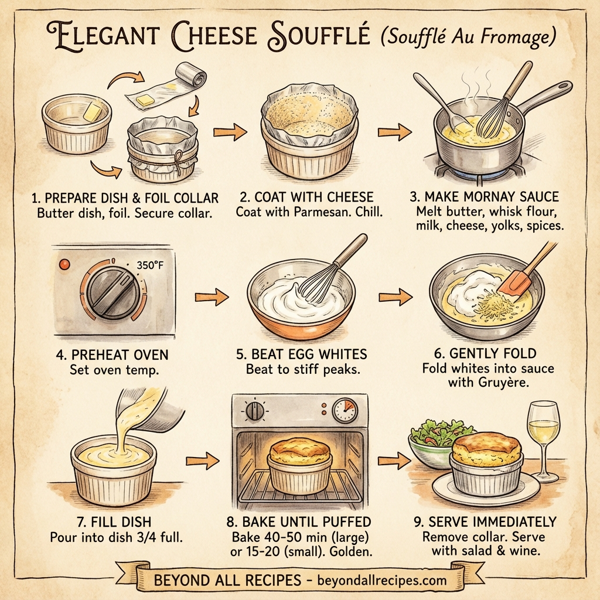 Elegant Cheese Soufflé (Soufflé Au Fromage) instructions