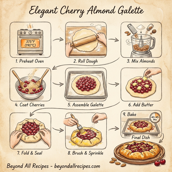 Elegant Cherry Almond Galette instructions