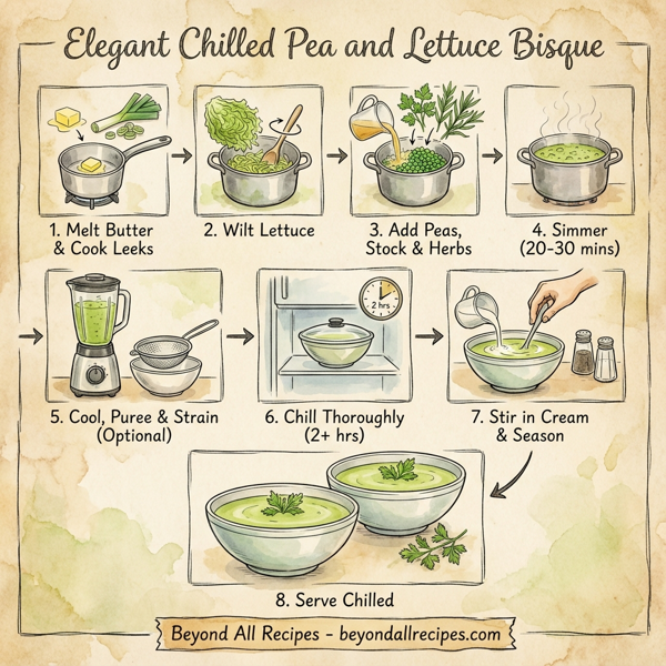 Elegant Chilled Pea and Lettuce Bisque instructions