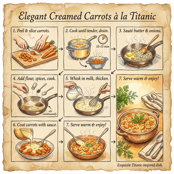 Elegant Creamed Carrots à la Titanic instructions