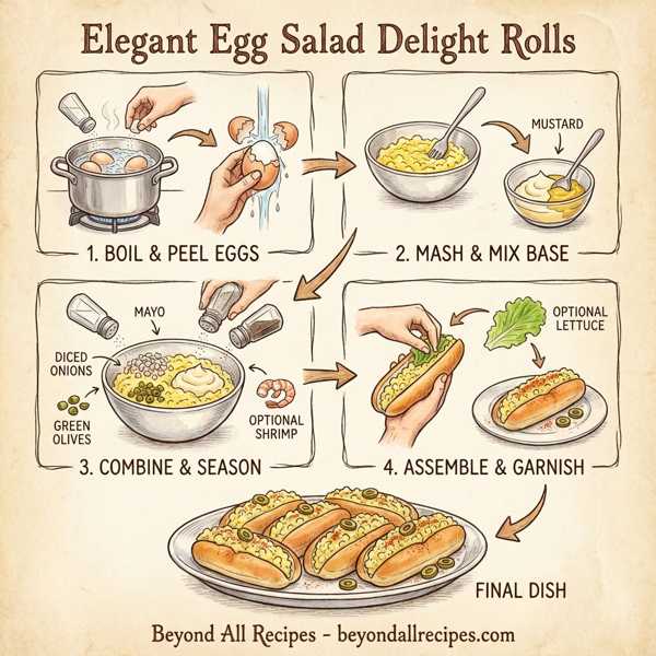 Elegant Egg Salad Delight Rolls instructions