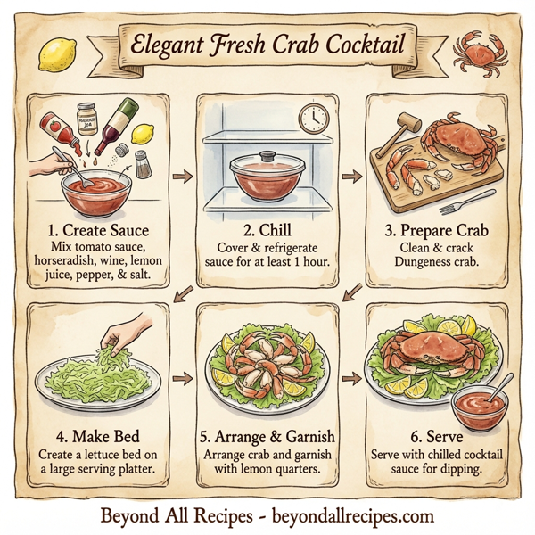 Elegant Fresh Crab Cocktail instructions