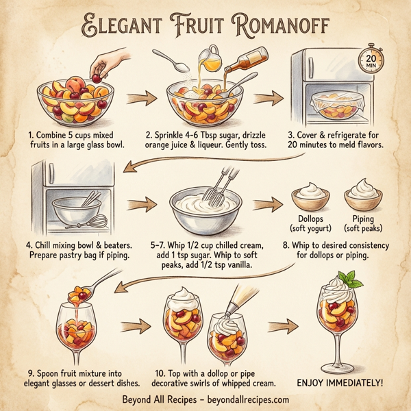 Elegant Fruit Romanoff instructions