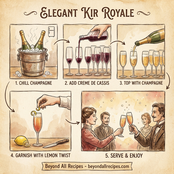 Elegant Kir Royale instructions