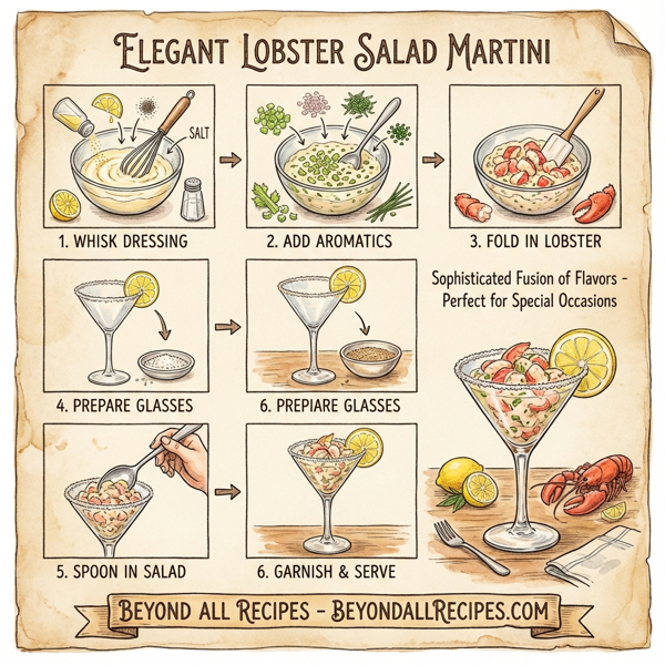 Elegant Lobster Salad Martini instructions