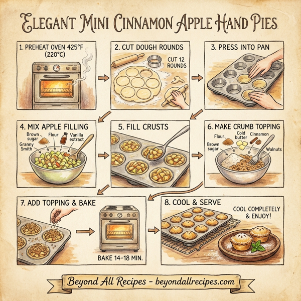 Elegant Mini Cinnamon Apple Hand Pies instructions