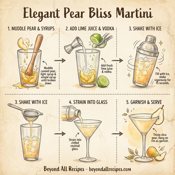 Elegant Pear Bliss Martini instructions