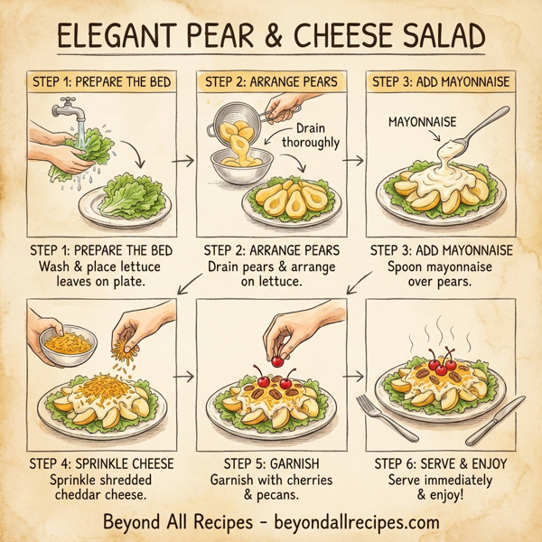 Elegant Pear and Cheese Salad instructions