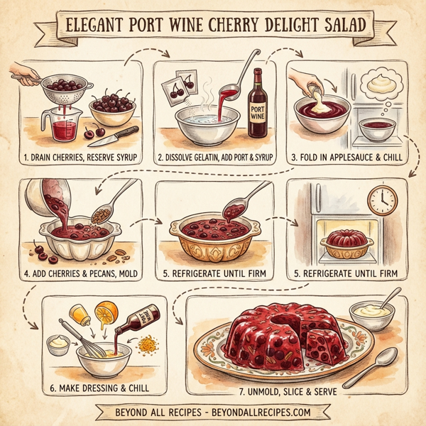 Elegant Port Wine Cherry Delight Salad instructions