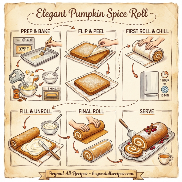 Elegant Pumpkin Spice Roll instructions
