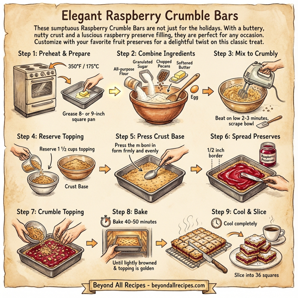 Elegant Raspberry Crumble Bars instructions
